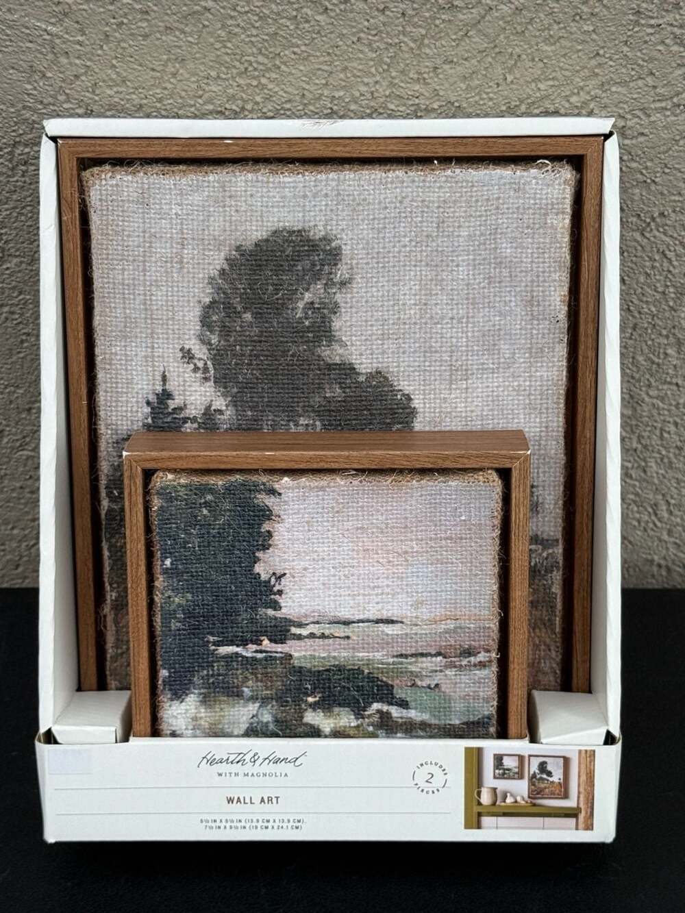 Hearth & Hand with Magnolia 2-Piece Landscape Burlap Wall Art Set
